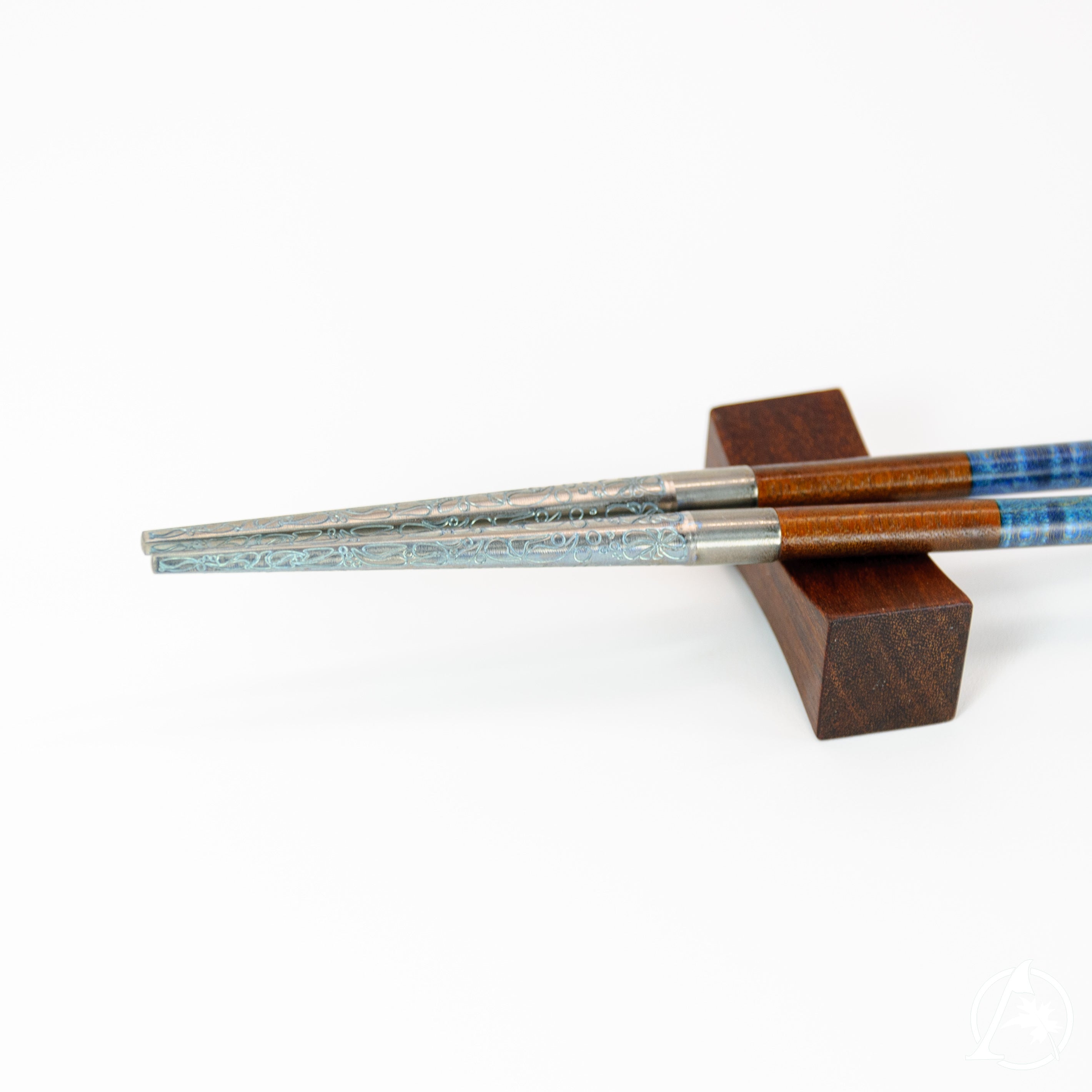 Artisan Crafted Unique Chopsticks with Titanium Tips and Sustainable Wooden Handles - Lightweight, Well-Balanced, Hypoallergenic, Limited Edition