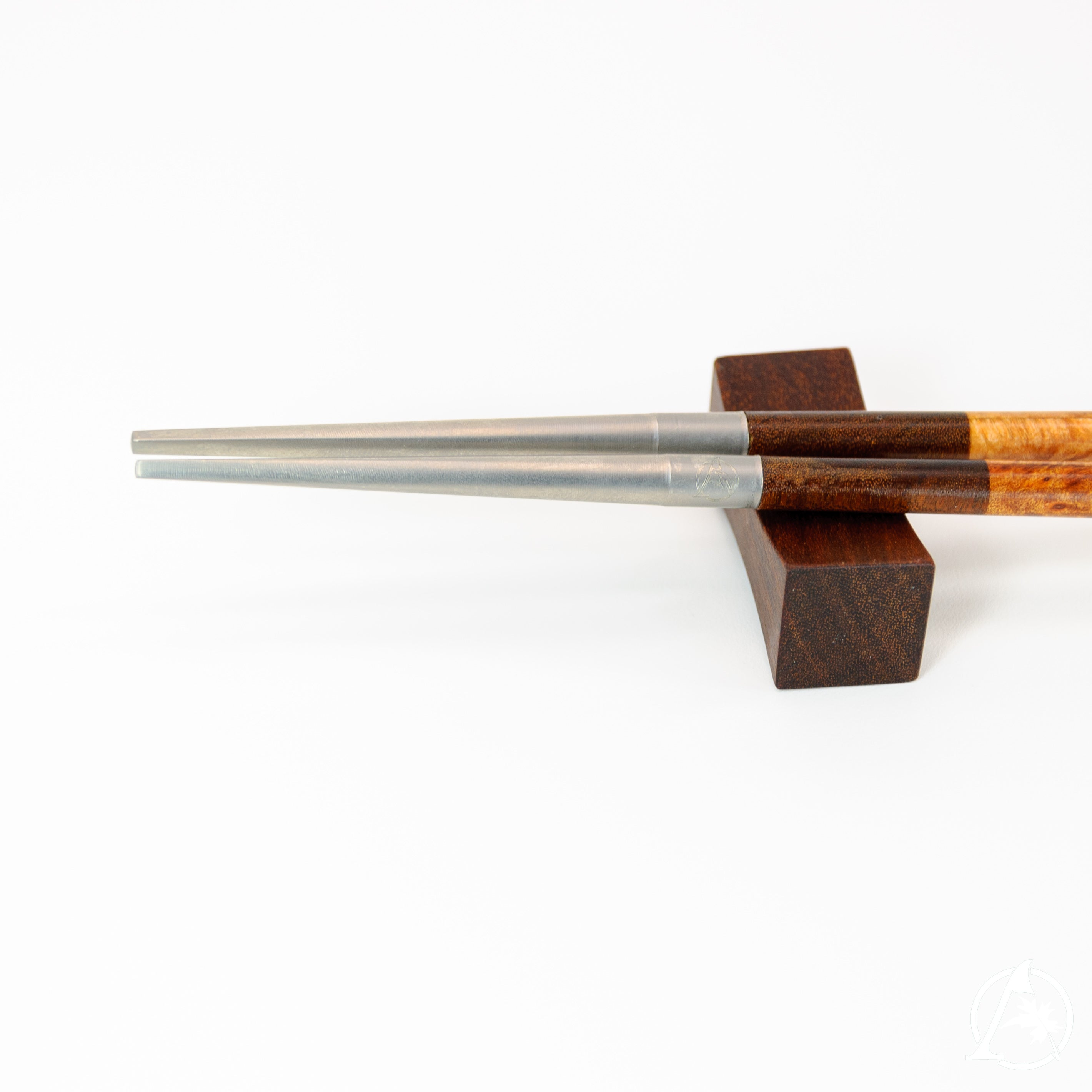 Artisan Crafted Unique Chopsticks with Titanium Tips and Sustainable Wooden Handles - Lightweight, Well-Balanced, Hypoallergenic, Limited Edition