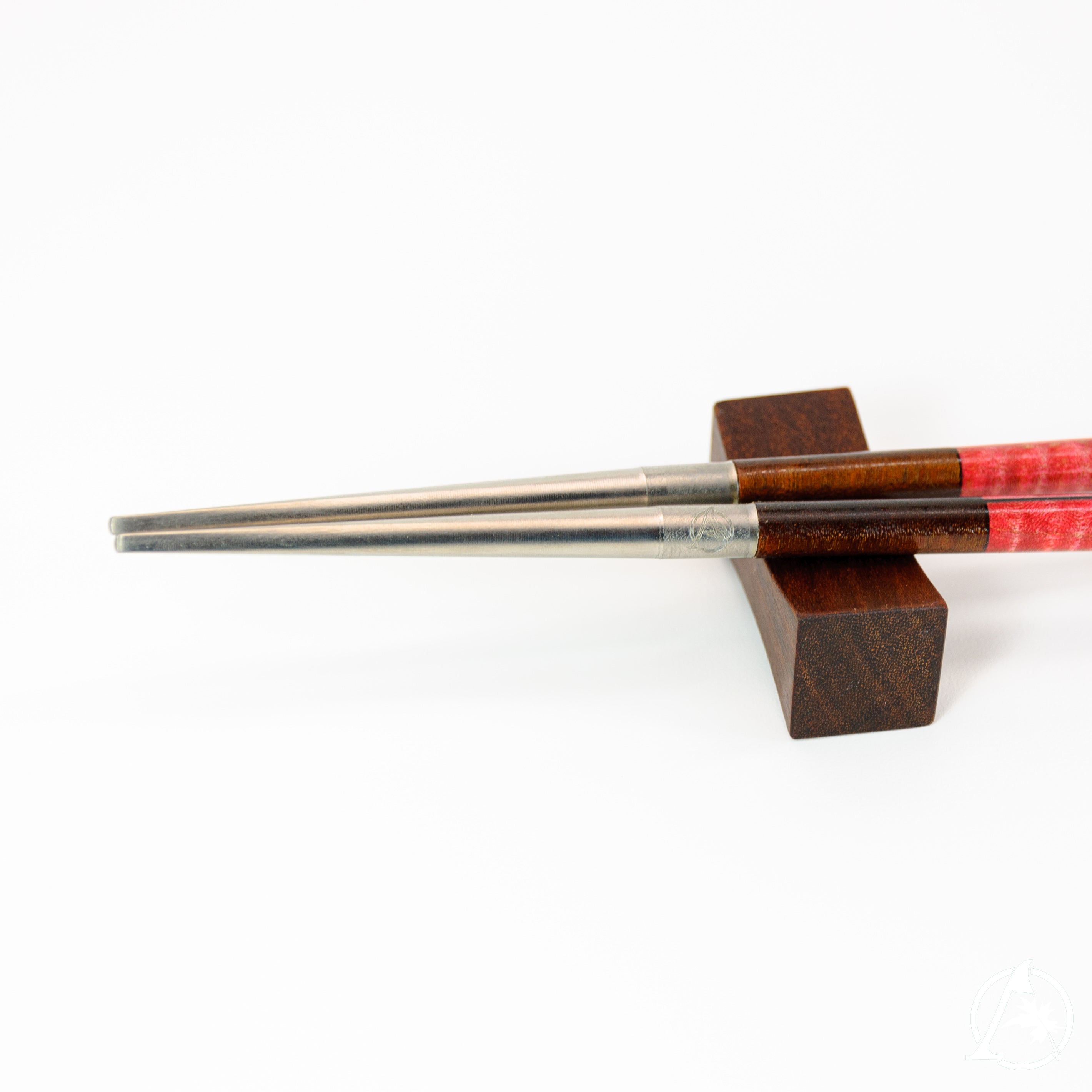 Artisan Crafted Unique Chopsticks with Titanium Tips and Sustainable Wooden Handles - Lightweight, Well-Balanced, Hypoallergenic, Limited Edition