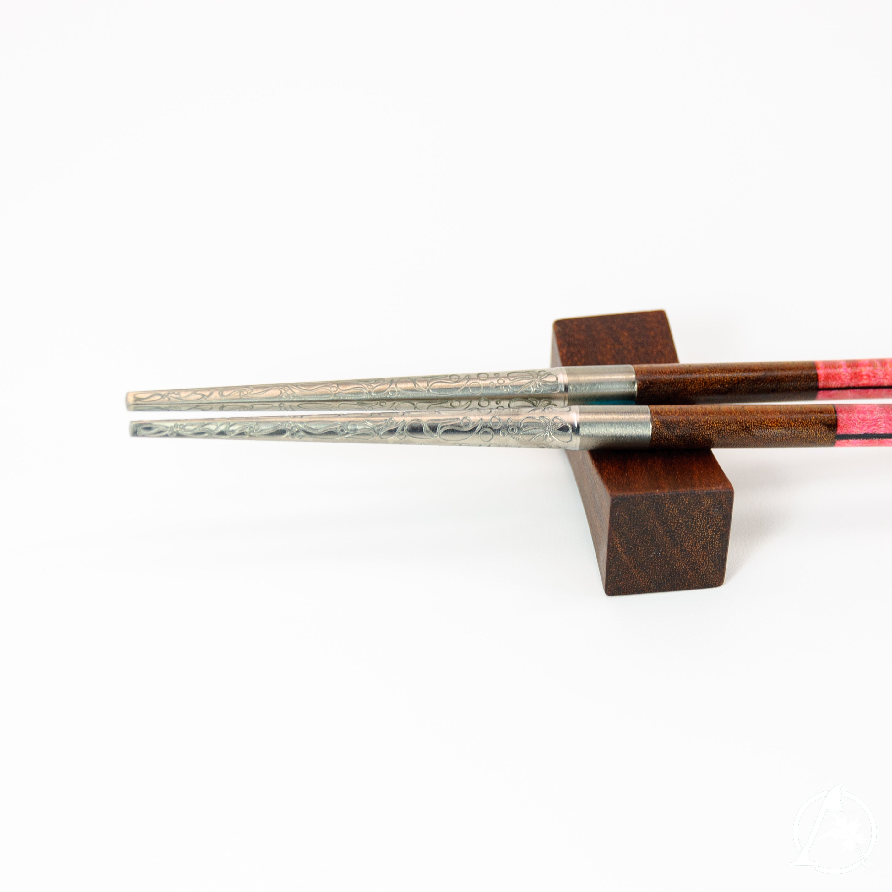 Artisan Crafted Unique Chopsticks with Titanium Tips and Sustainable Wooden Handles - Lightweight, Well-Balanced, Hypoallergenic, Limited Edition