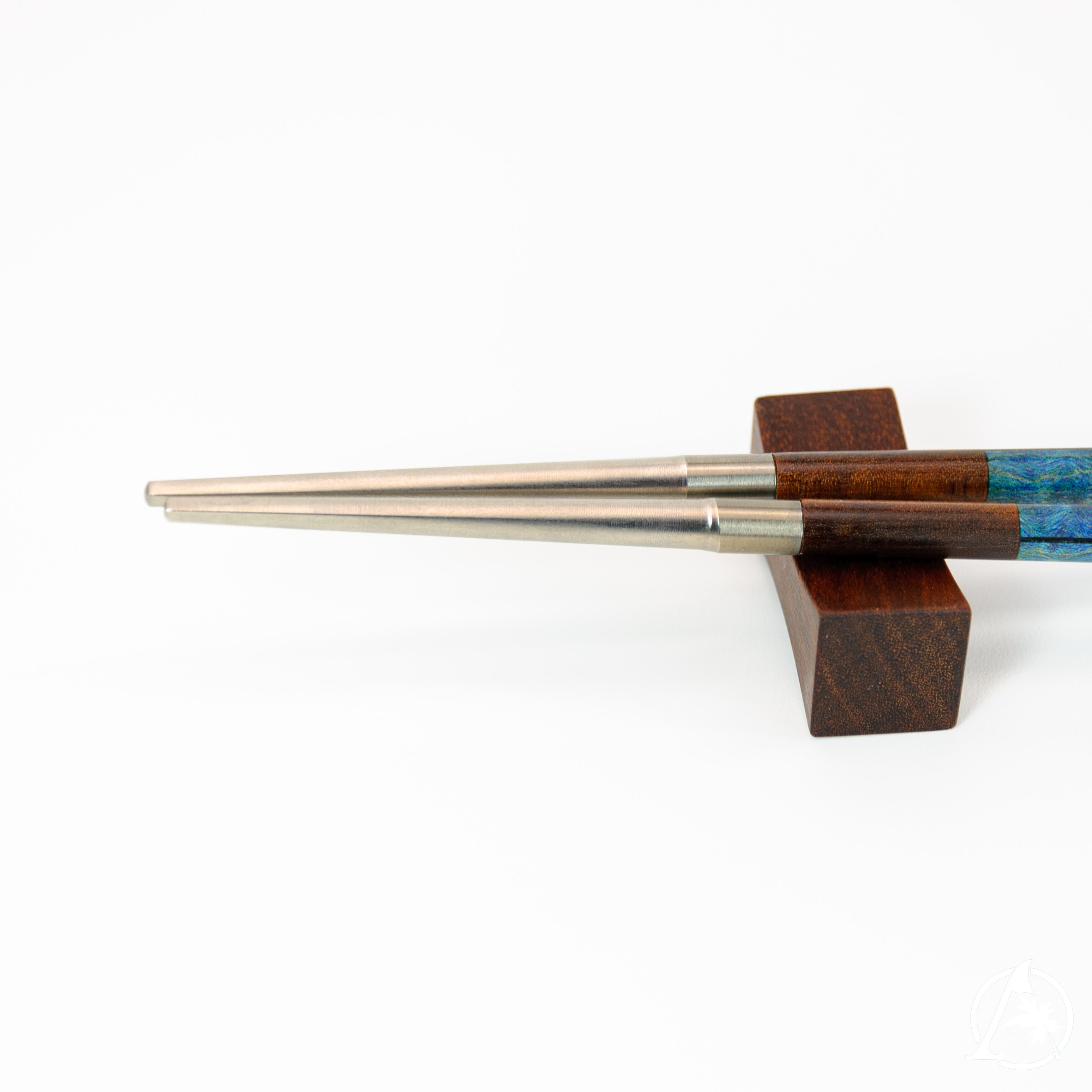 Artisan Crafted Unique Chopsticks with Titanium Tips and Sustainable Wooden Handles - Lightweight, Well-Balanced, Hypoallergenic, Limited Edition