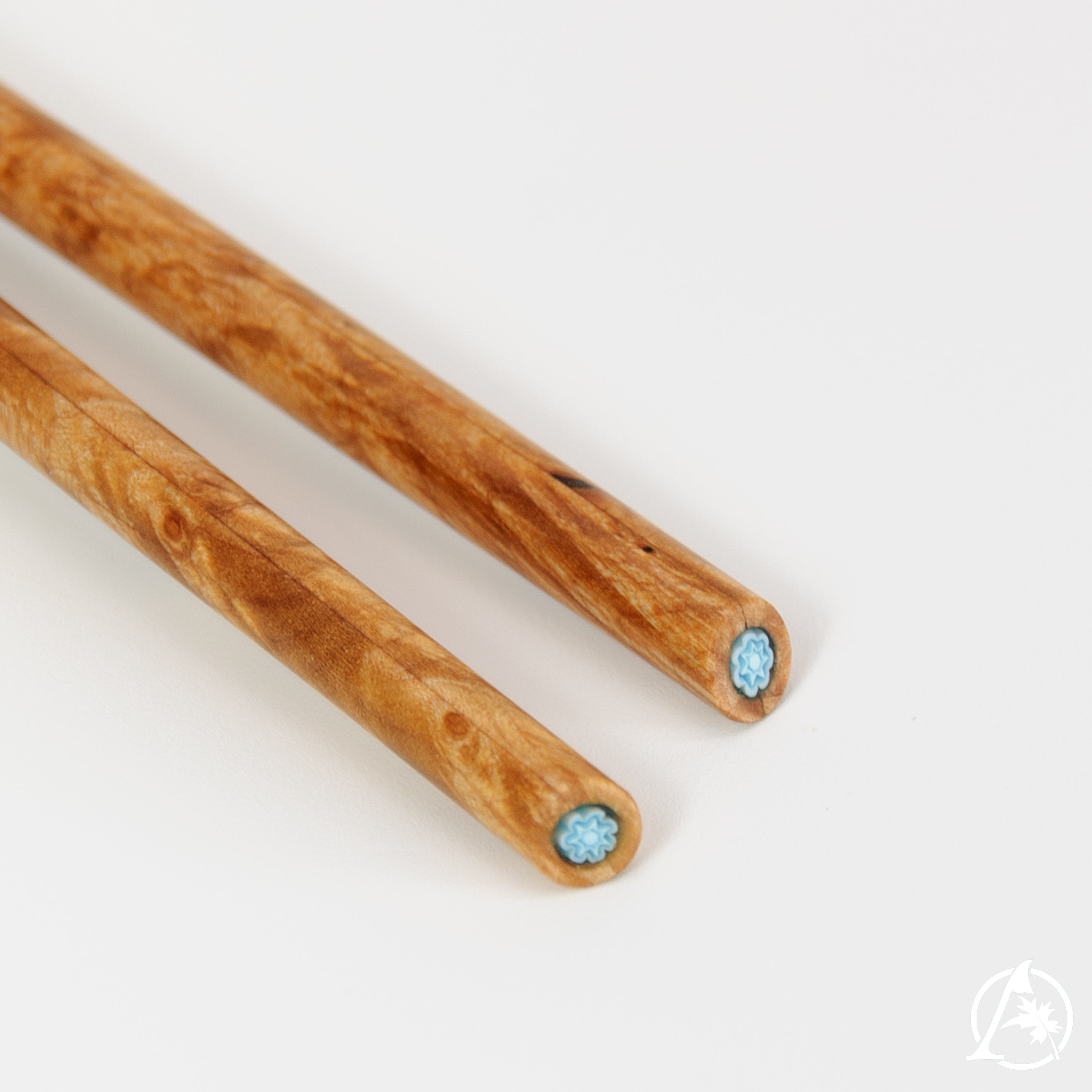 Artisan Crafted Unique Chopsticks with Titanium Tips and Sustainable Wooden Handles - Lightweight, Well-Balanced, Hypoallergenic, Limited Edition