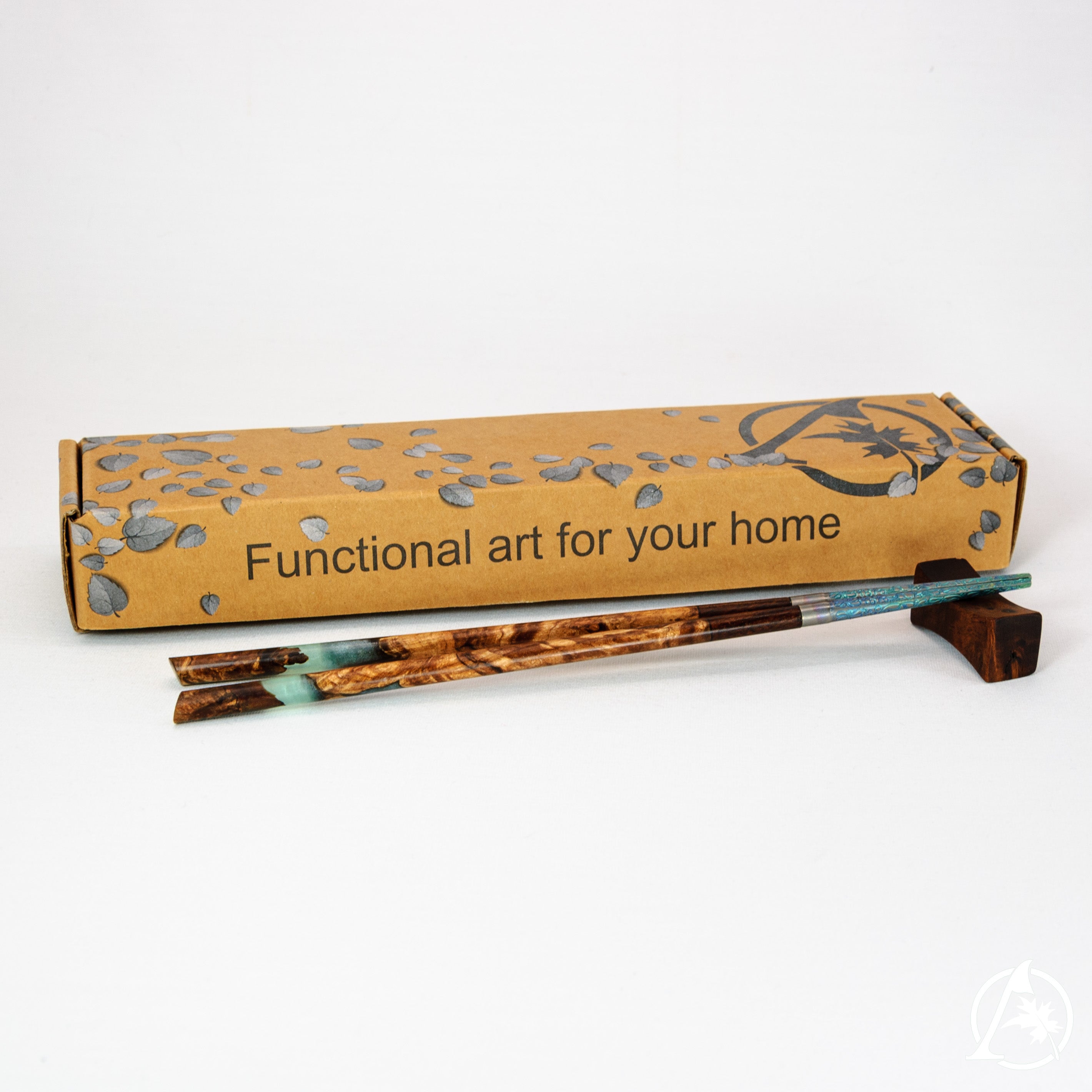 Unique Artisan Crafted Chopsticks with Titanium Tips and Sustainable Wooden Handles - Lightweight, Well-Balanced, Hypoallergenic, Limited Edition