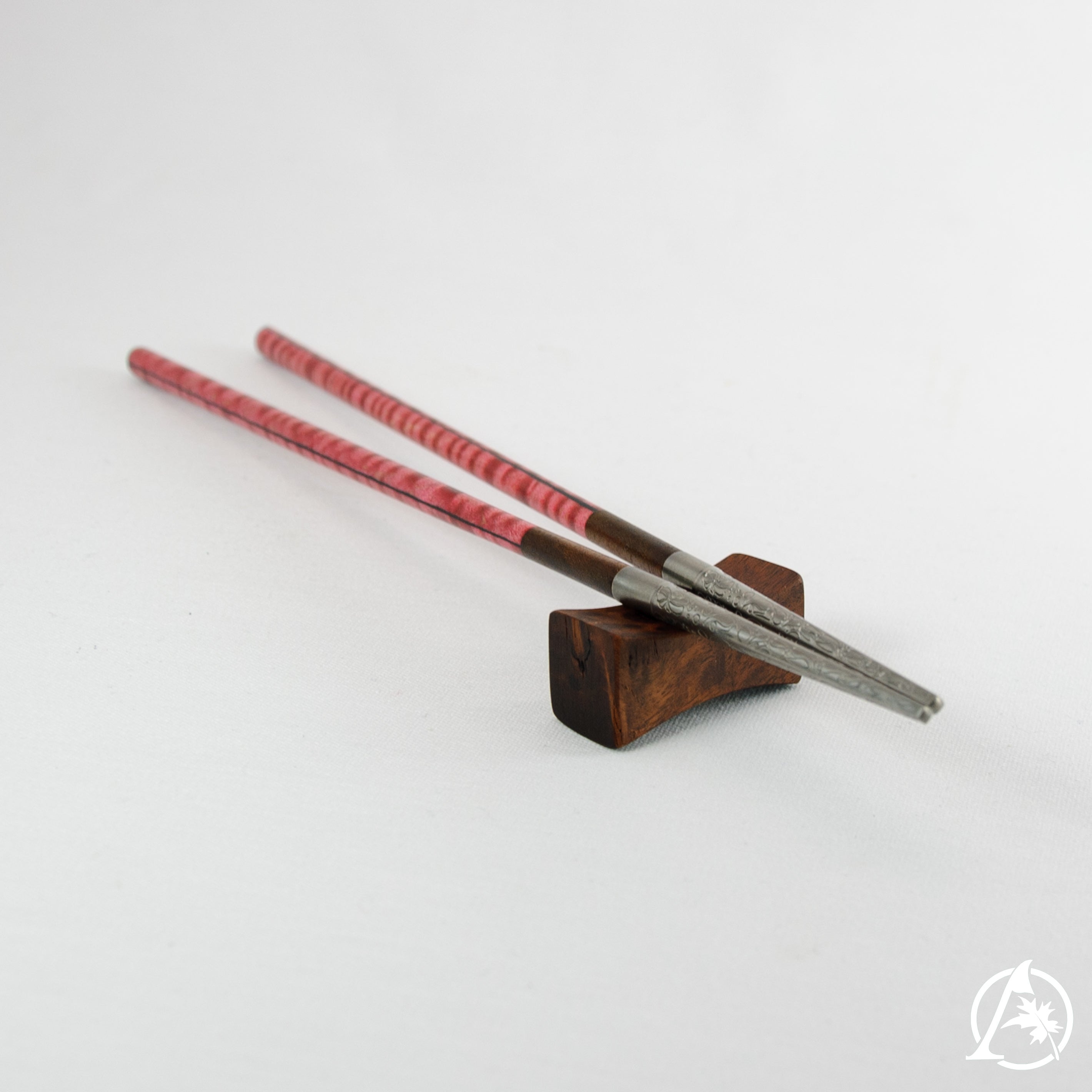 Artisan Crafted Unique Chopsticks with Titanium Tips and Sustainable Wooden Handles - Lightweight, Well-Balanced, Hypoallergenic, Limited Edition