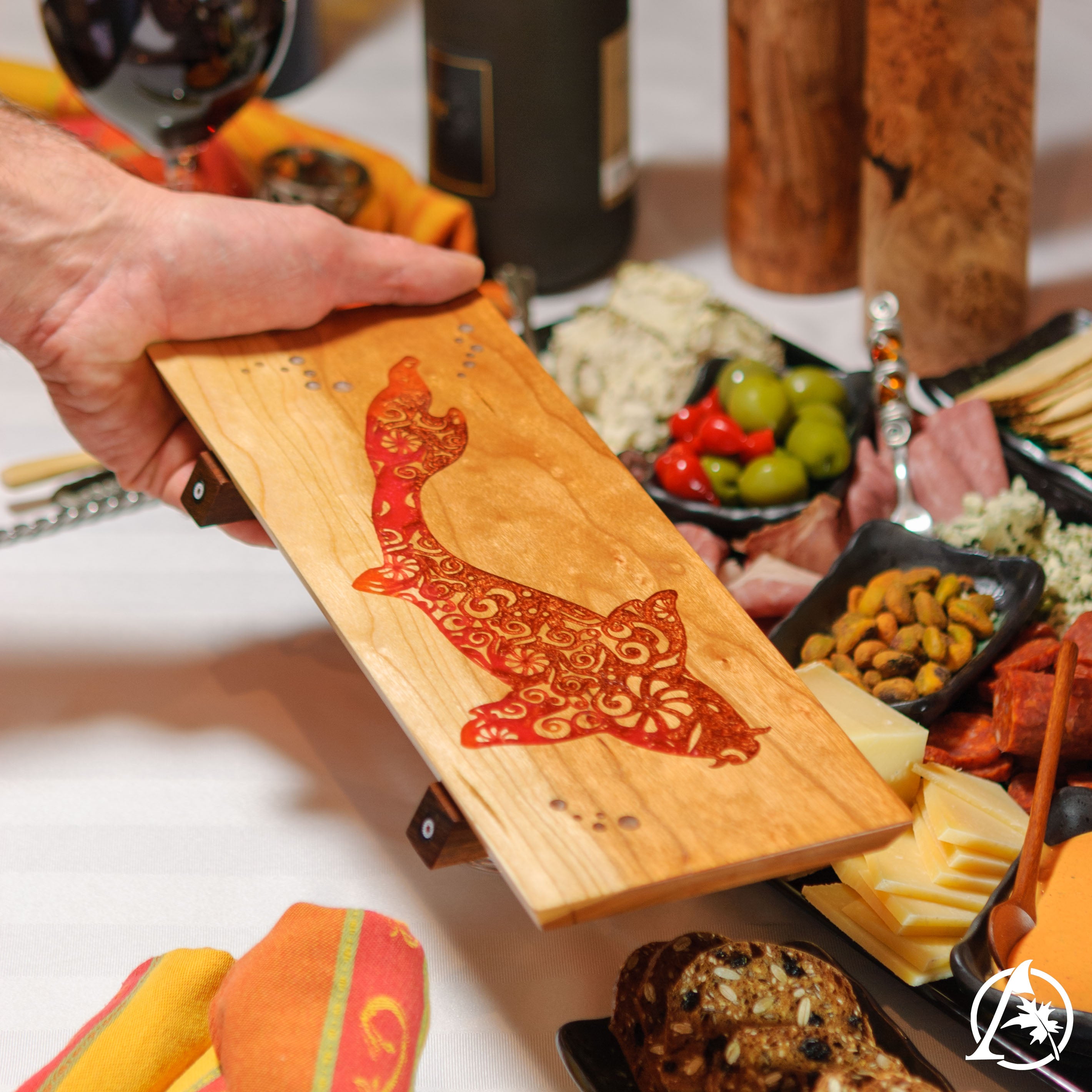 Koi Mandala Serving Board - #2201135